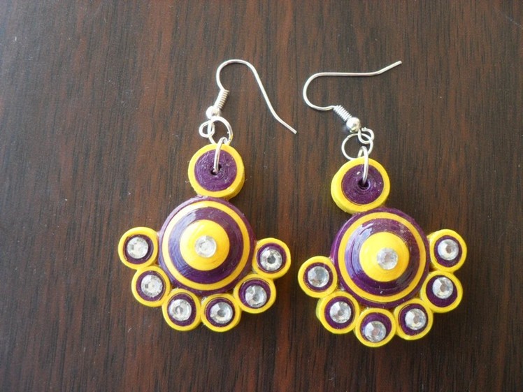 Paper quilling earring -  new design