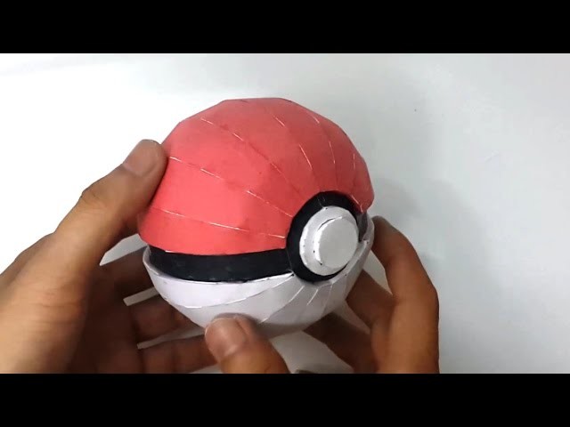 How To Make A 3d Pokeball Out Of Paper