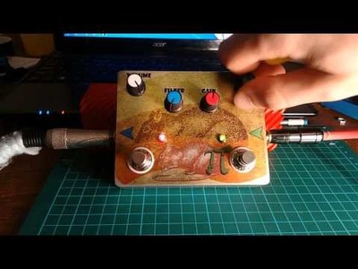 PiRat DIY distortion pedal demo (Proco Rat + Big Muff Pi Tonestack)
