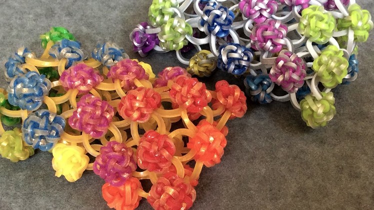 Rainbow Loom™ Button Cuff Charm Bracelet - Variation 2