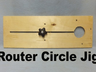 Router Circle Jig -  a woodworkweb.com  woodworking video