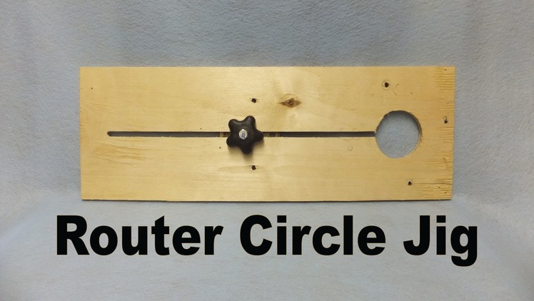 Router Circle Jig -  a woodworkweb.com  woodworking video