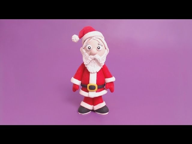 Santa Claus - How to make  a clay Santa