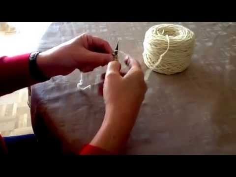 Tricot, un exemple pour débuter, montage des mailles et point de Jersey.