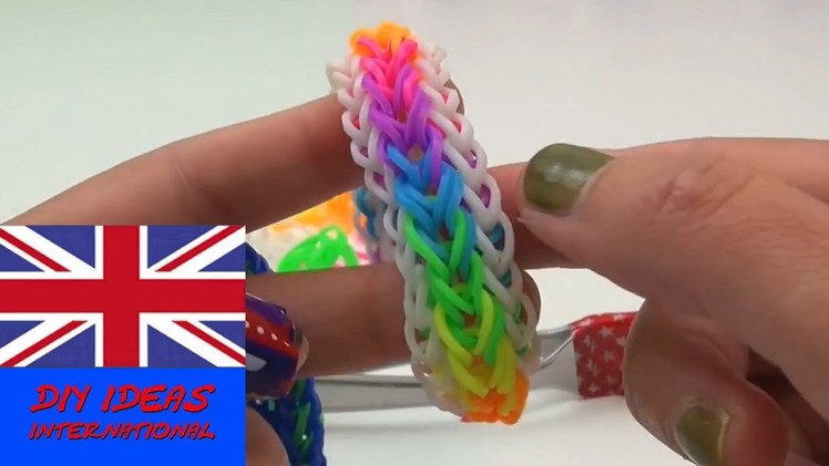 Tutorial: How to make this lovely rainbow loom band bracelet?