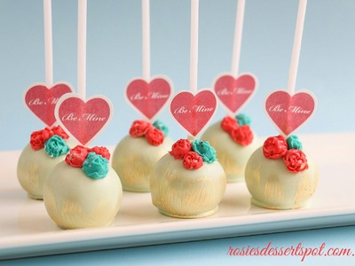 Valentines Day Cake Pop Tutorial - how to Valentines Gift Idea