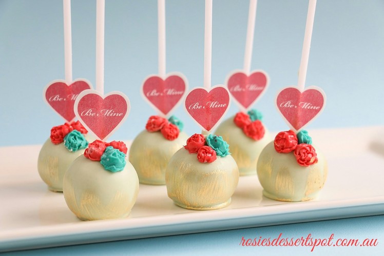 Valentines Day Cake Pop Tutorial - how to Valentines Gift Idea