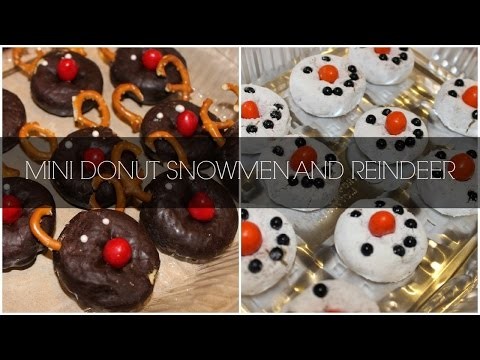 Christmas Holiday DIY: Rudolph and Snowmen Donuts!!