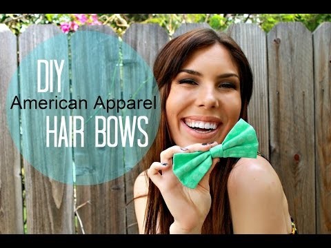 DIY American Apparel Hair Bow + GIVEAWAY