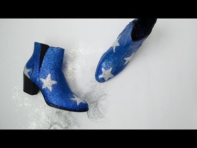 DIY: Asos Reward Glitter Boots With Stars - MonStyle