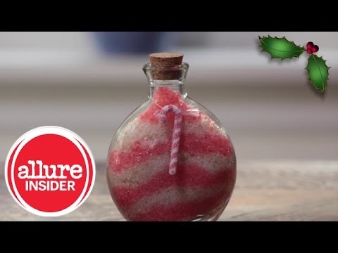 DIY Candy Cane Bath Salts