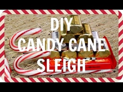 DIY Candy Cane Sleigh | MarissaDoesThings