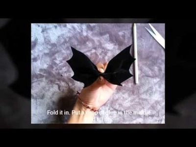 DIY No sew bat bow