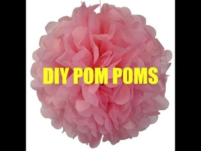 DIY Princess Party Pom Poms