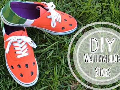 DIY Watermelon Shoes | ItzaMeylin