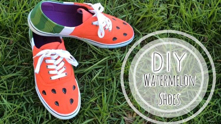 DIY Watermelon Shoes | ItzaMeylin