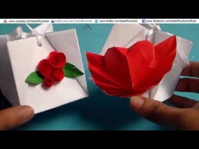 How to Make a Paper Gift Bag Easy DIY, Valentine Day