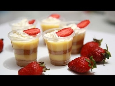 Make Layered Strawberry Vanilla Pudding Shots - DIY Food & Drinks - Guidecentral
