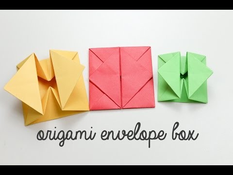 Origami Envelope Box Instructions - DIY