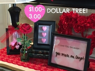 $3.00 DOLLAR TREE DIY |  Valentine's Day Picture Frames