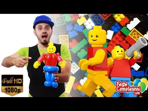 Balloon Lego Man - Palloncino Lego - Tutorial 118 - Feste Compleanni
