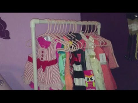 DIY Baby Clothing Rack Under $5