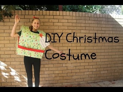 DIY Christmas Costume - Wrapped Present