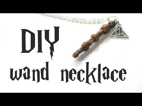 DIY elder wand necklace - Harry Potter tutorial