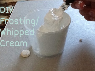 DIY- fake whipped cream for clay charms