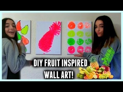 DIY fruit inspired wall art!