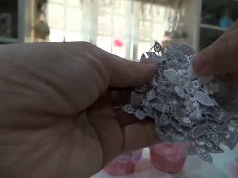 My Bling Dangle Lace Flower Tutorial ^0^