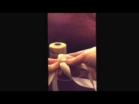 Ribbon rose tutorial using the cedar bark rose technique