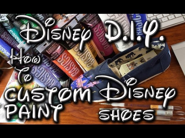 Disney DIY | How to Custom Paint Shoes Disney: Disneyland's Sleeping Beauty Castle