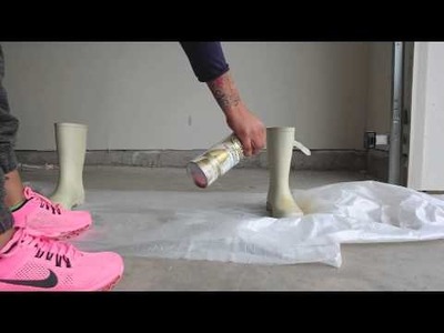 DIY Boot Color Change with Spray Paint