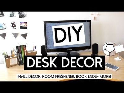 DIY Desk Decor! Picture Display, Book Ends, Room Freshener + GIVEAWAY
