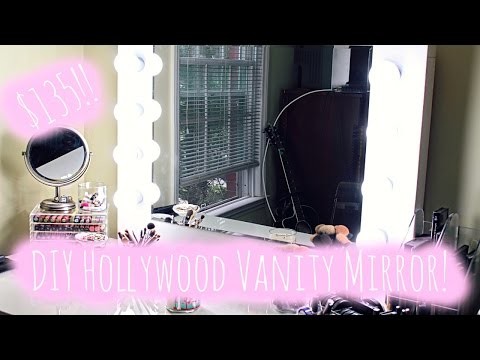 ♡DIY Hollywood Style Vanity Mirror PLUS how to do the electrical!♡