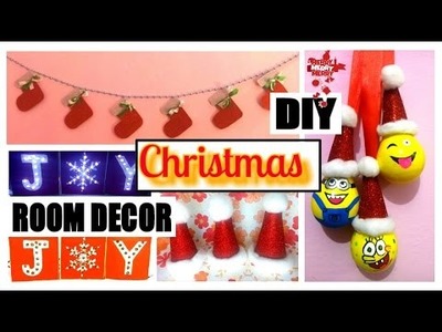 DIY Pinterest Inspired Christmas Room Decor !!❄❄❄