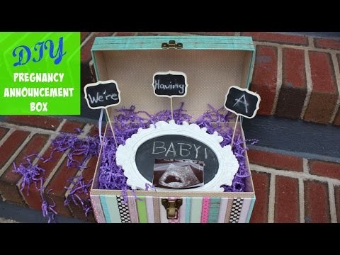 DIY Pregnancy Announcement Box for Siblings | MommyTipsByCole