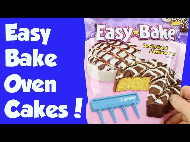 Easy Bake Oven Fancy Swirl Chocolate and Yellow Cake How To DIY