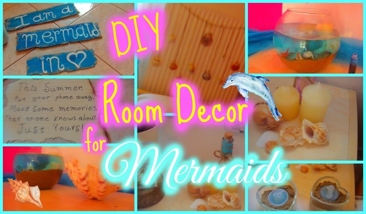 Make your room like a mermaid's! DIY room decor!