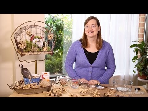 Craft Simple Birdseed Ornaments - A Country Sampler DIY Video