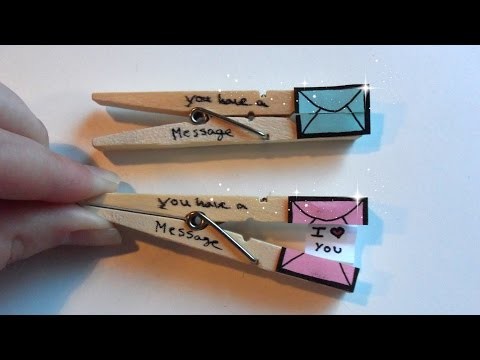 DIY Clothespins With A Message