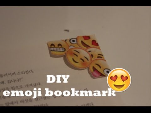 DIY Emoji bookmark