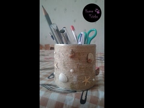 DIY - how to use tin for decoration and organization