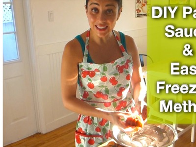 DIY Pasta Sauce & Funny Freezing Method