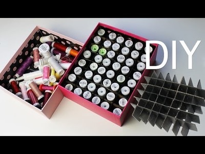 DIY Thread.Lipstick Organizer - Upcycle