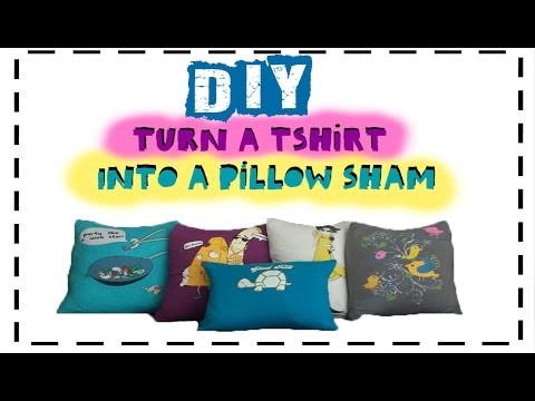 DIY Turn T-Shirt into a Throw Pillowcase