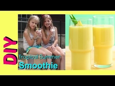 Healthy Snack Idea for Summer | DIY Tropical Summer Smoothie | Jazzy Girl Stuff