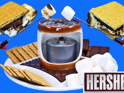 Hershey's Chocolate S'Mores Maker DIY Indoor Smores + DIY Chocolate Candy Dessert by DisneyCarToys