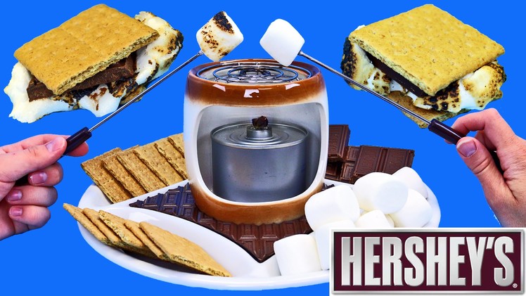 Hershey's Chocolate S'Mores Maker DIY Indoor Smores + DIY Chocolate Candy Dessert by DisneyCarToys